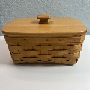 Longaberger Basket 2000 Hand Woven 8x5.5x4" Basket Measurement